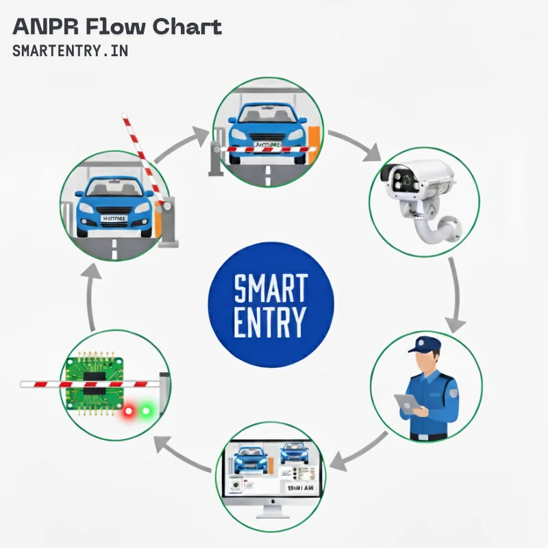 SmartEntry ANPR system flow chart